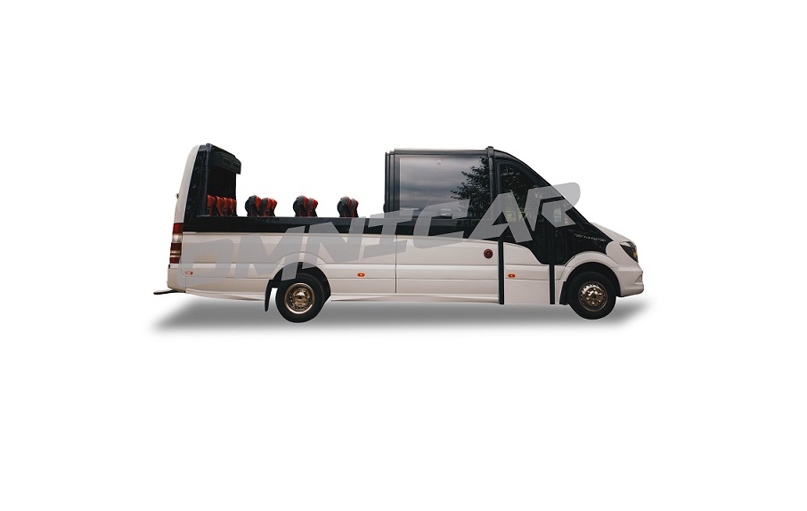 Minibus MB 519 panoramique cabrio décapotable 19+1+1 places