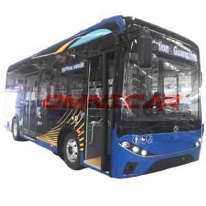 Bus électrique 55 passagers 8500 mm, Bus électrique 8.5 mètres capacité de 55 passagers disponible en version autocars 19 assis 2 rabattables 1 UFR TPMR